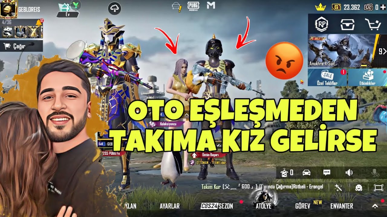OTO EŞLEŞMEDEN TAKIMA KIZ GELSE NE OLUR? PUBG MOBİLE GÜVEN TESTİ YAPTIK! -PUBG MOBİLE