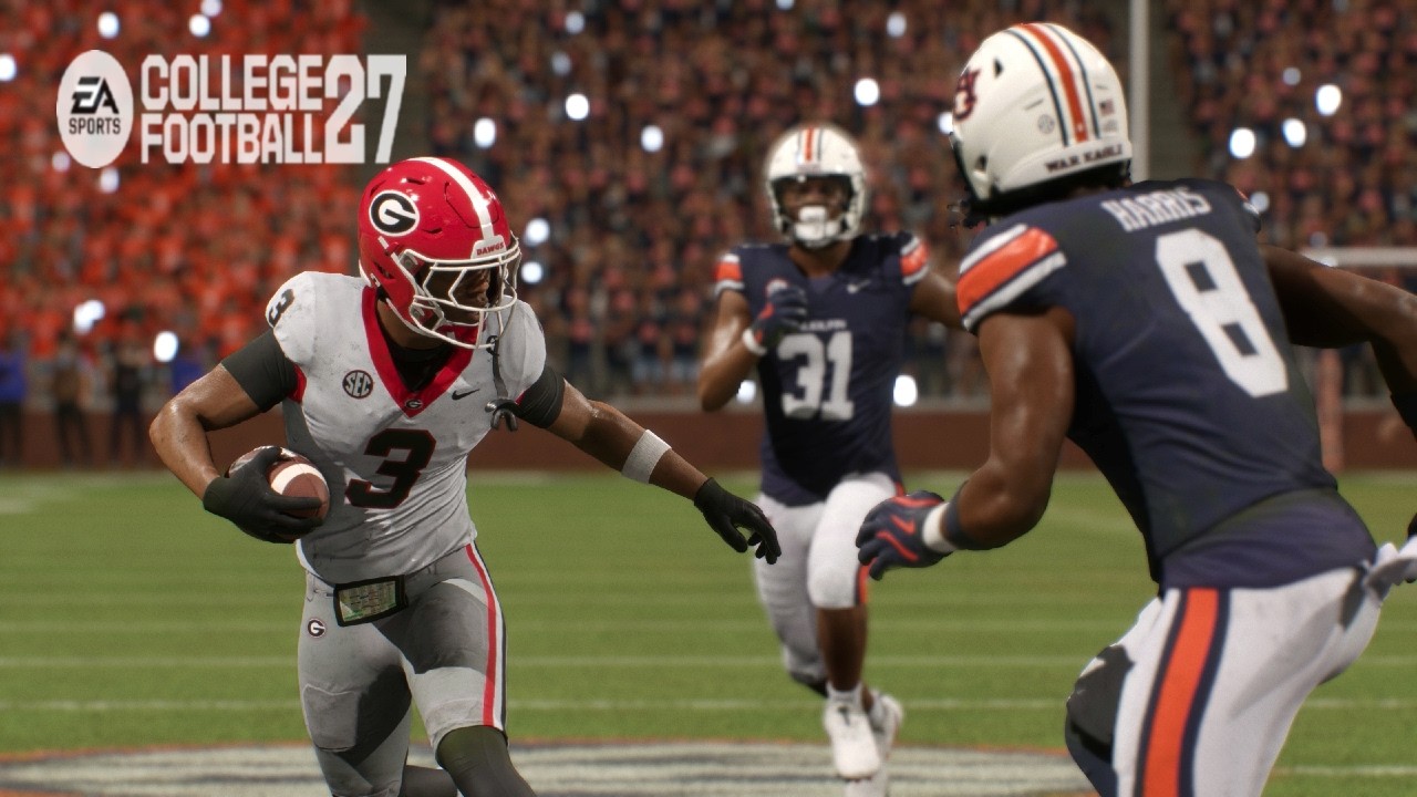 Геймплей College Football 27 &mdash; Джорджия против Оберна &mdash; Полный матч (PS5)