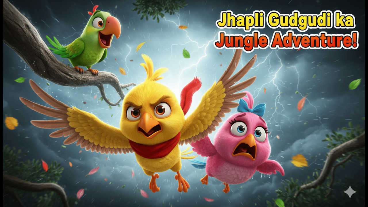 झपली और गुदगुदी | आलस और अफवाह की सच्ची सीख | Jungle Moral Story for Kids | Panchatantra Ki Kahani