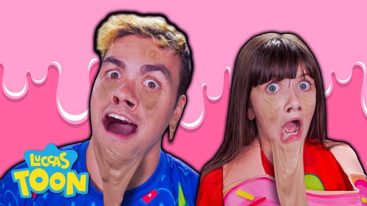 ¿Por qué no deberías jugar con slime antes de acostarte? 🔥 LUCCAS TOON en Español - LUCCAS NETO