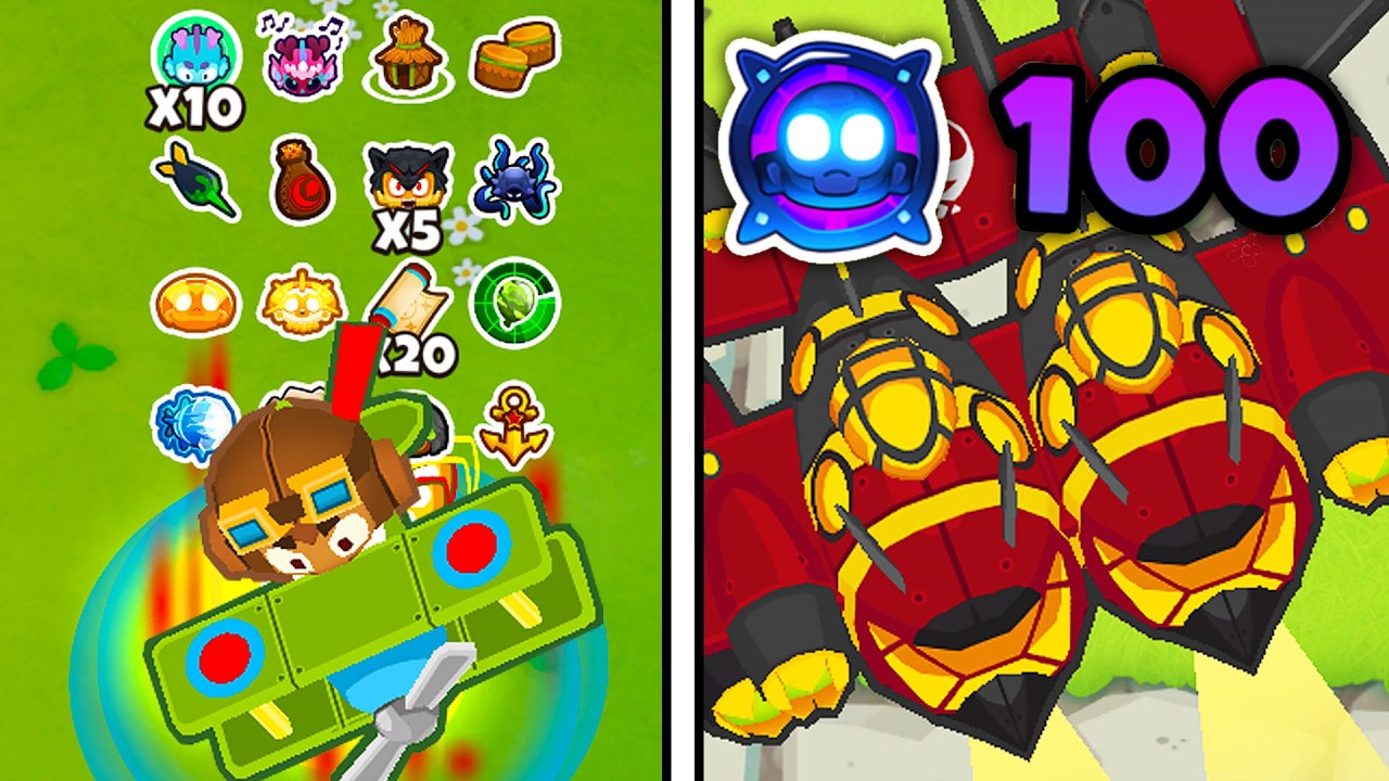 Czy Małpka Samolot 0-0-0 jest silniejsza niż PARAGON NA 100 LVL? - Bloons TD 6