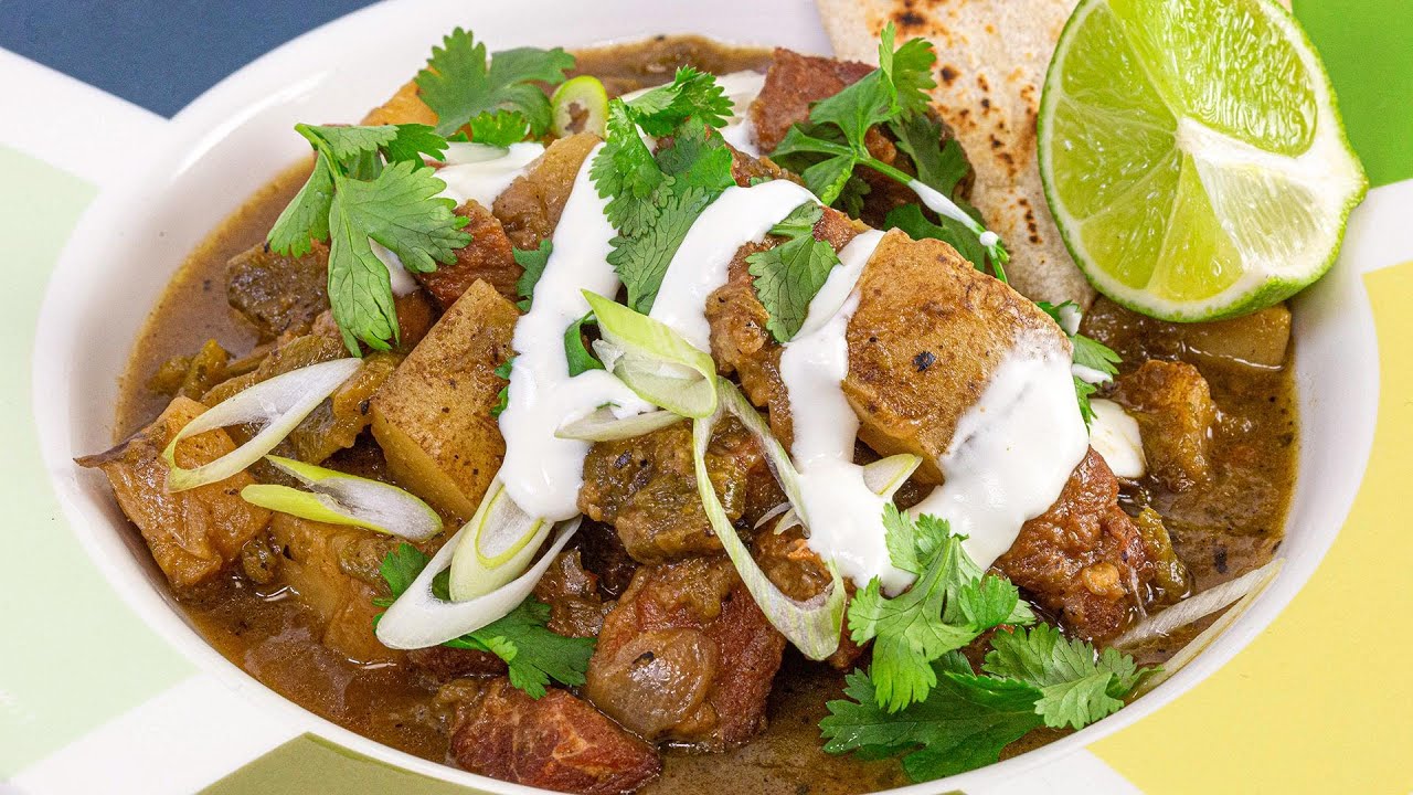 How To Make Green Chile Pepper Stew with Pork or Beef By Rachael