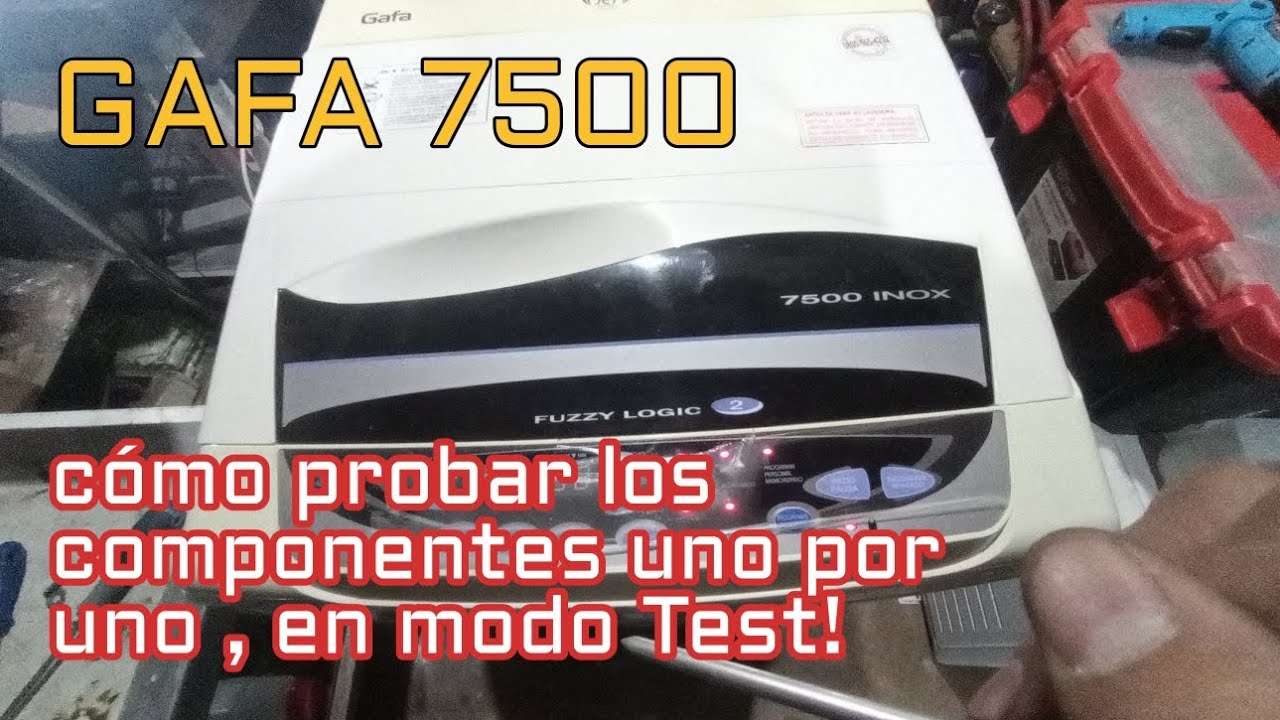 cómo probar componentes de lavarropas gafa 7500