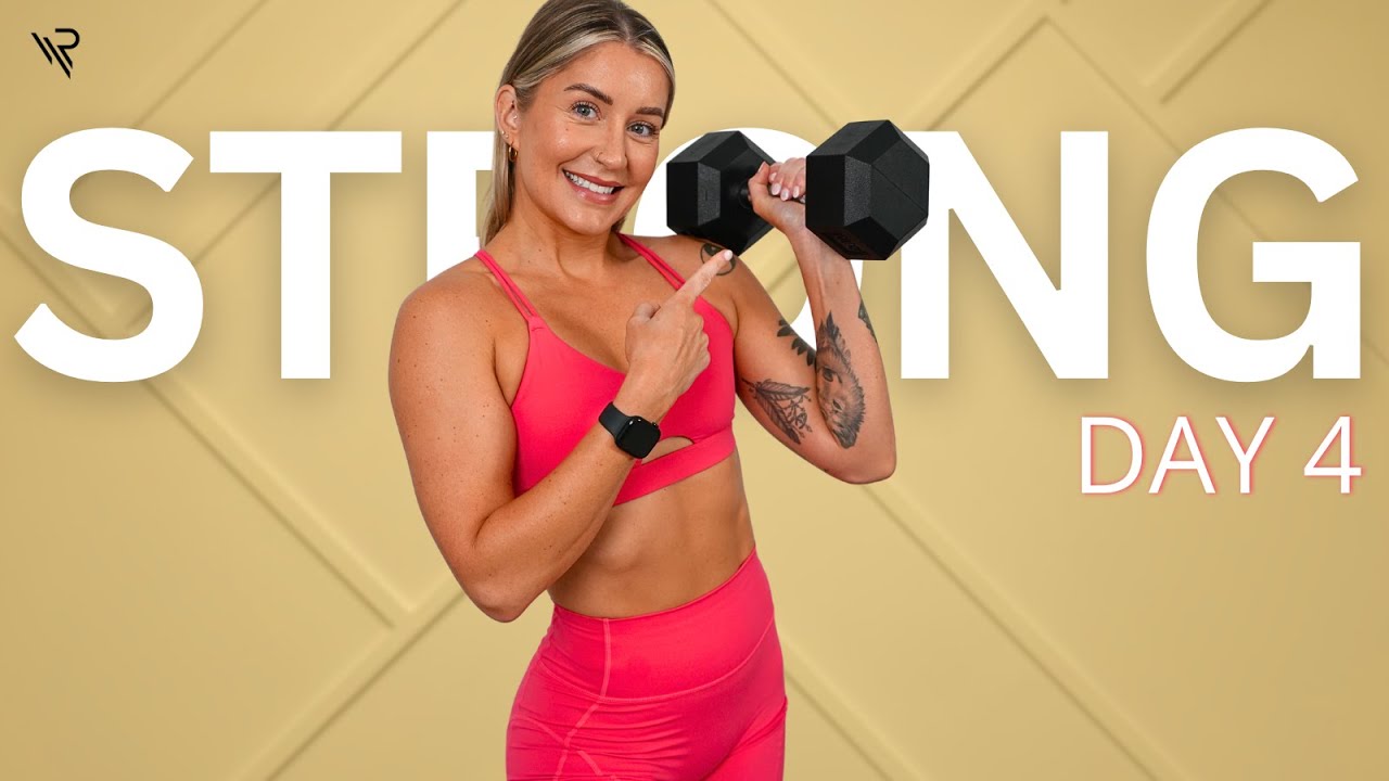 Day 4: Upper Body Workout (Back, Shoulders, Arms & Chest) | 28 Day Dumbbell Strength Series