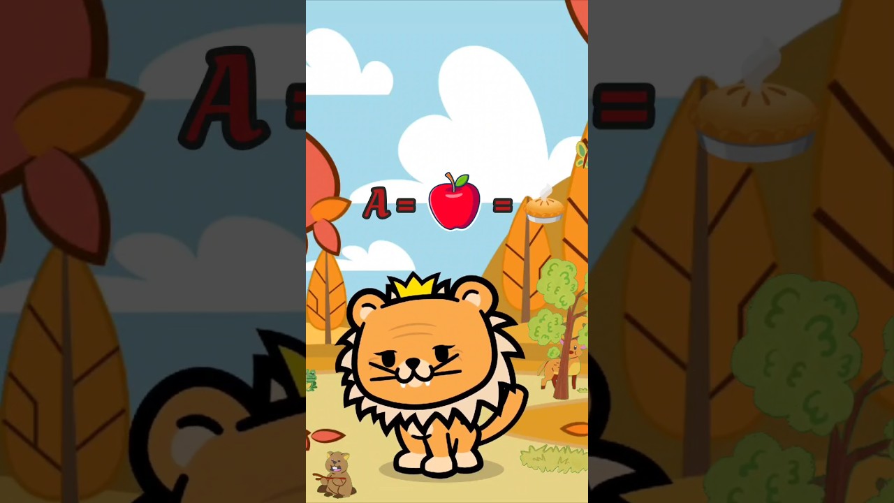 Baby Lion Teaching A to Z Alphabet | #2024 #animation #alphabet