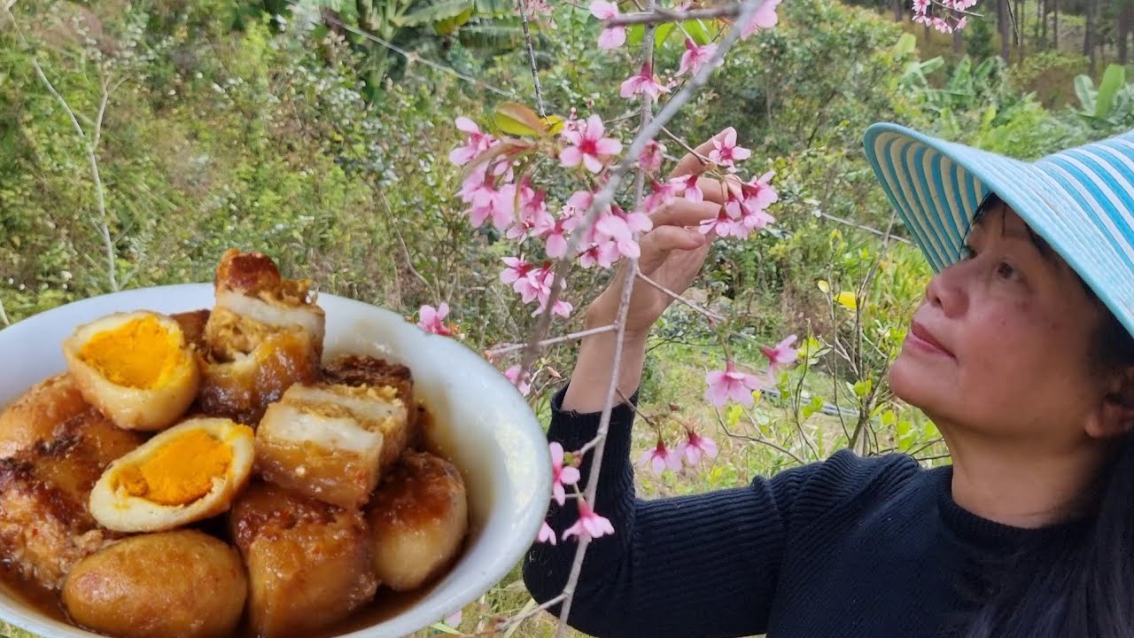 Mai huong Food | Vietnamese vegetarian braised pork with eggs I Cách làm món thịt kho trứng chay