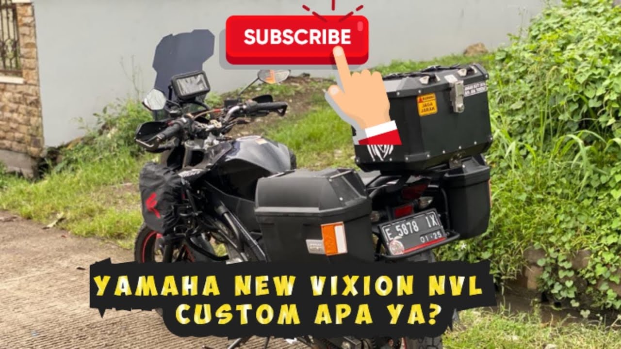 CUSTOM YAMAHA VIXION LIGHTING NVL || NVA || BRACKET || SB2000 BADAK HITAM SIDE BOX GIVI E23 SAMPING