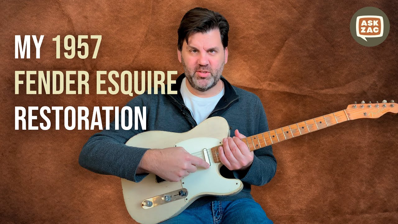РЕСТАВРАЦИЯ Fender Esquire 1957 года — спросите Зака ​​58