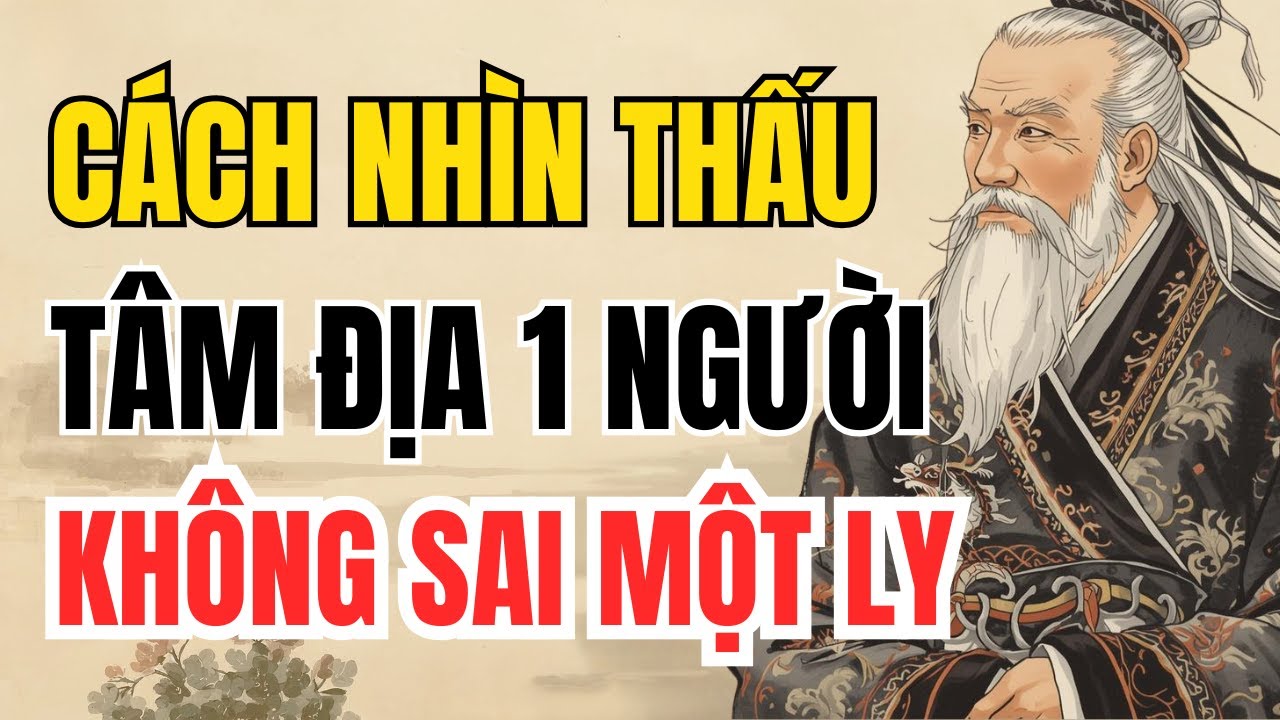 CÁCH NHÌN THẤU TÂM ĐỊA MỘT NGƯỜI KHÔNG SAI MỘT LY | TRIẾT LÝ NGƯỜI XƯA