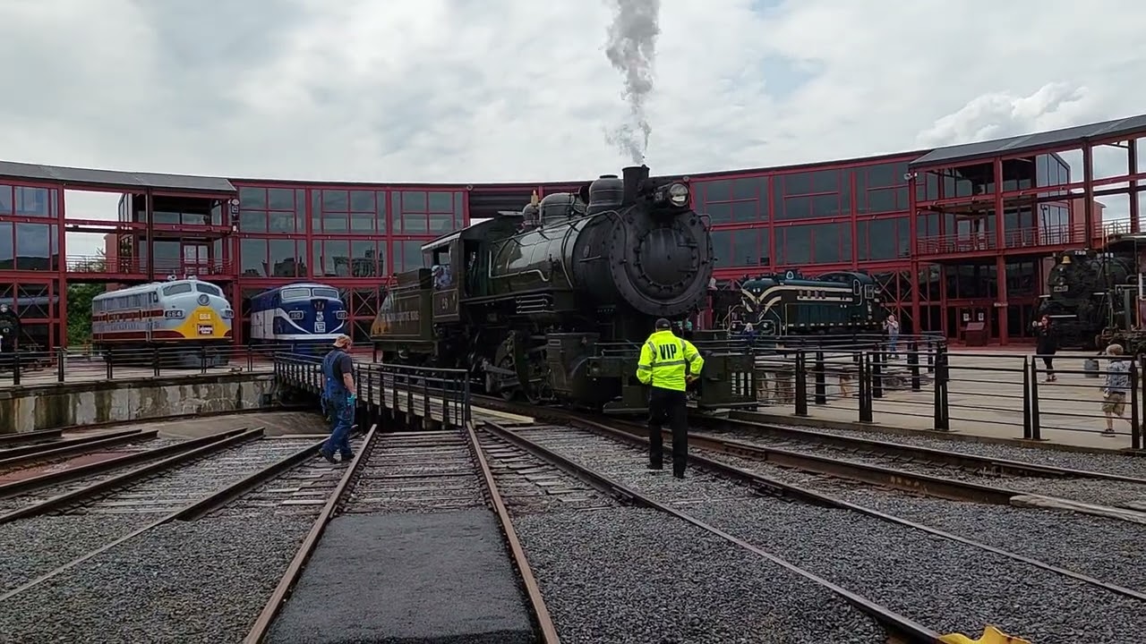 Baldwin #26 transiting the Steamtown Yard