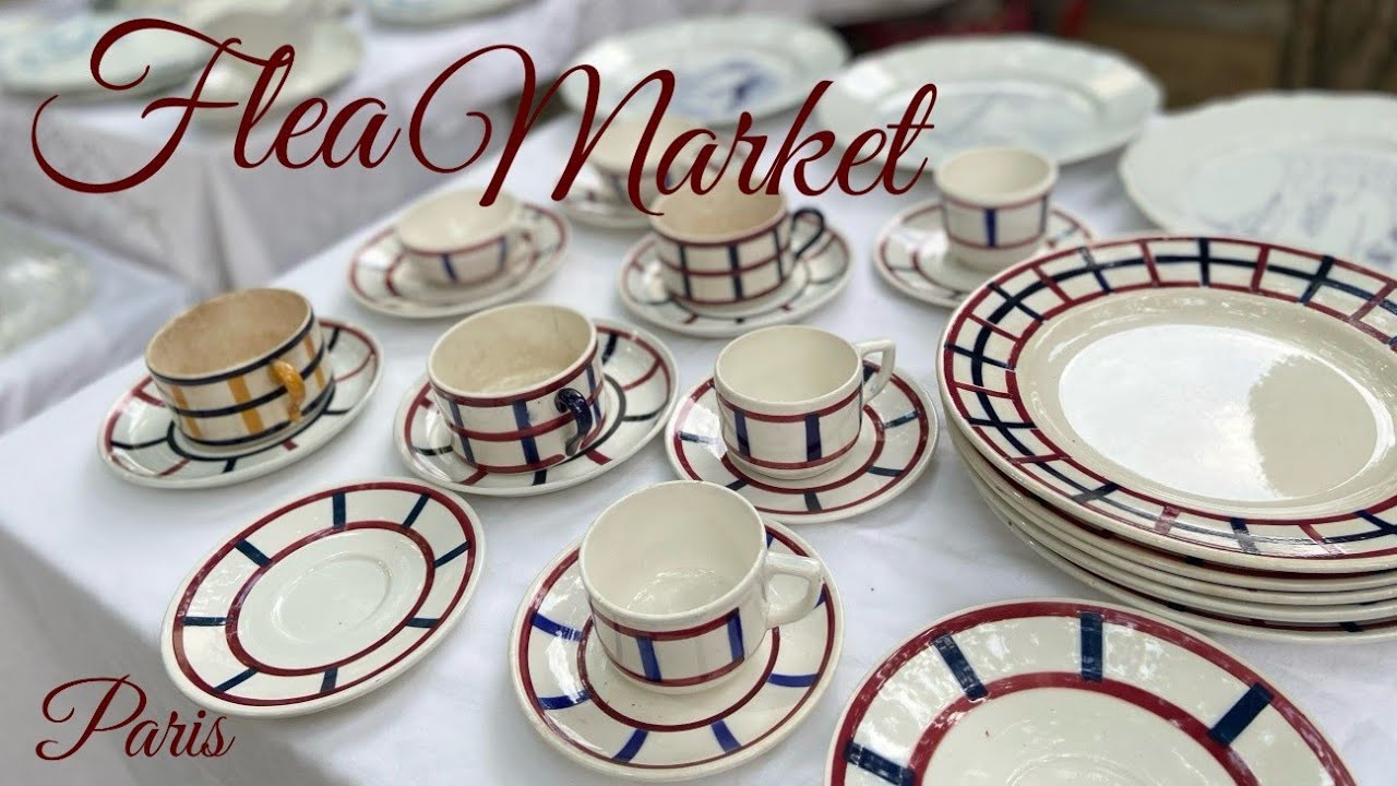 【蚤の市】小さくて美しい食器との出合い💛Flea Marke in Paris夏休みが終わって少しずつ散策開始♪パリの夏を楽しむパリプラージュGien/Creil et Montereau