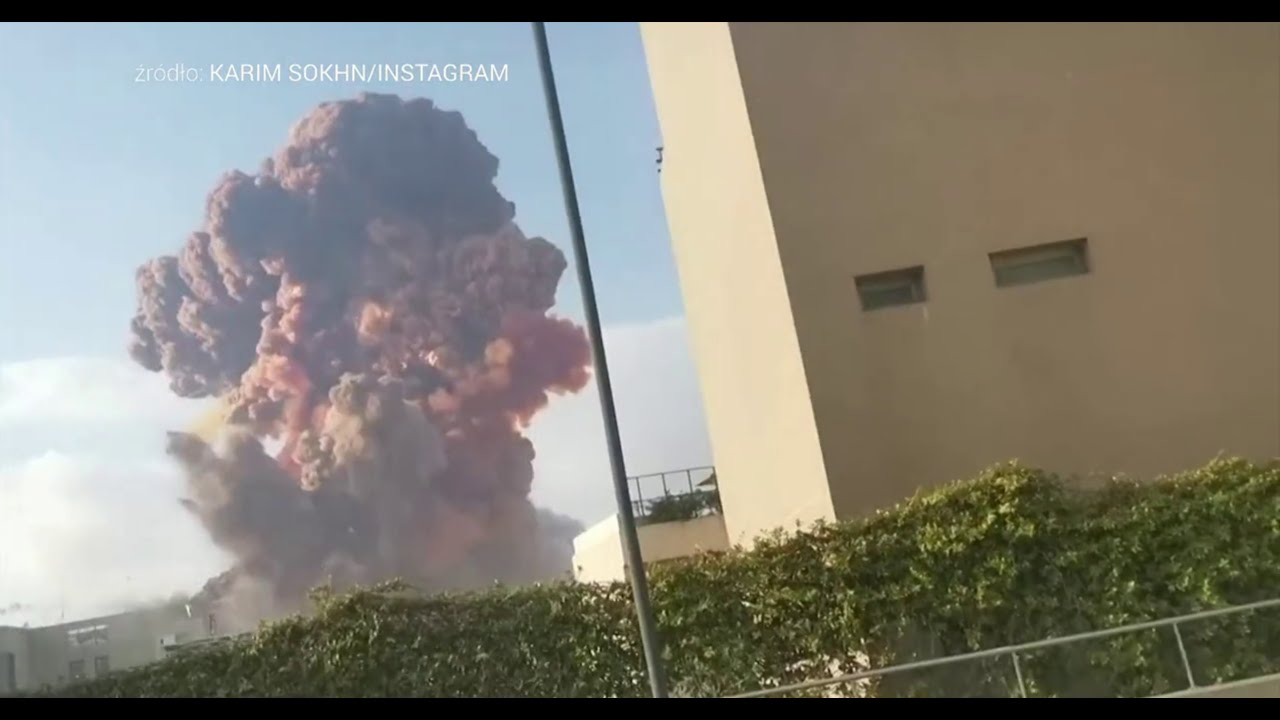 Potężna eksplozja w Bejrucie. Jak to wyglądało z różnych miejsc