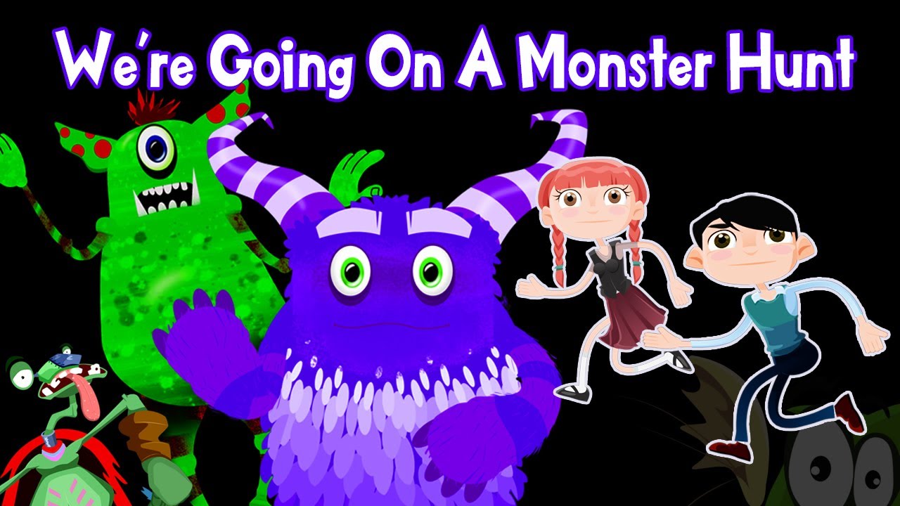🎵 We're Going on a Monster Hunt 🎵 Kids Movement Song and Spooky Brain Break