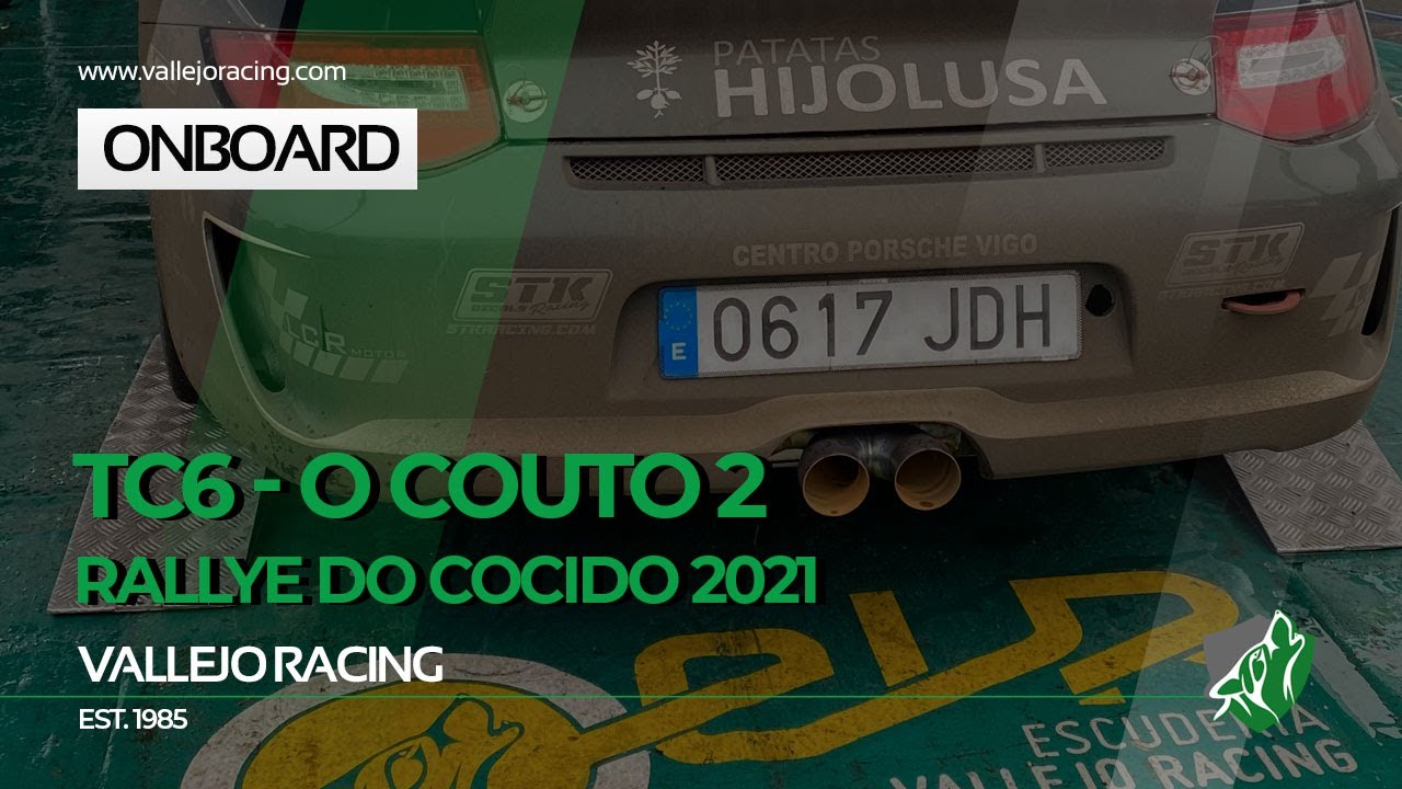 Sergio Vallejo - Álvaro Louro. Onboard Rallye do Cocido 2021. TC6 - O Couto 2. Porsche 911 GT3