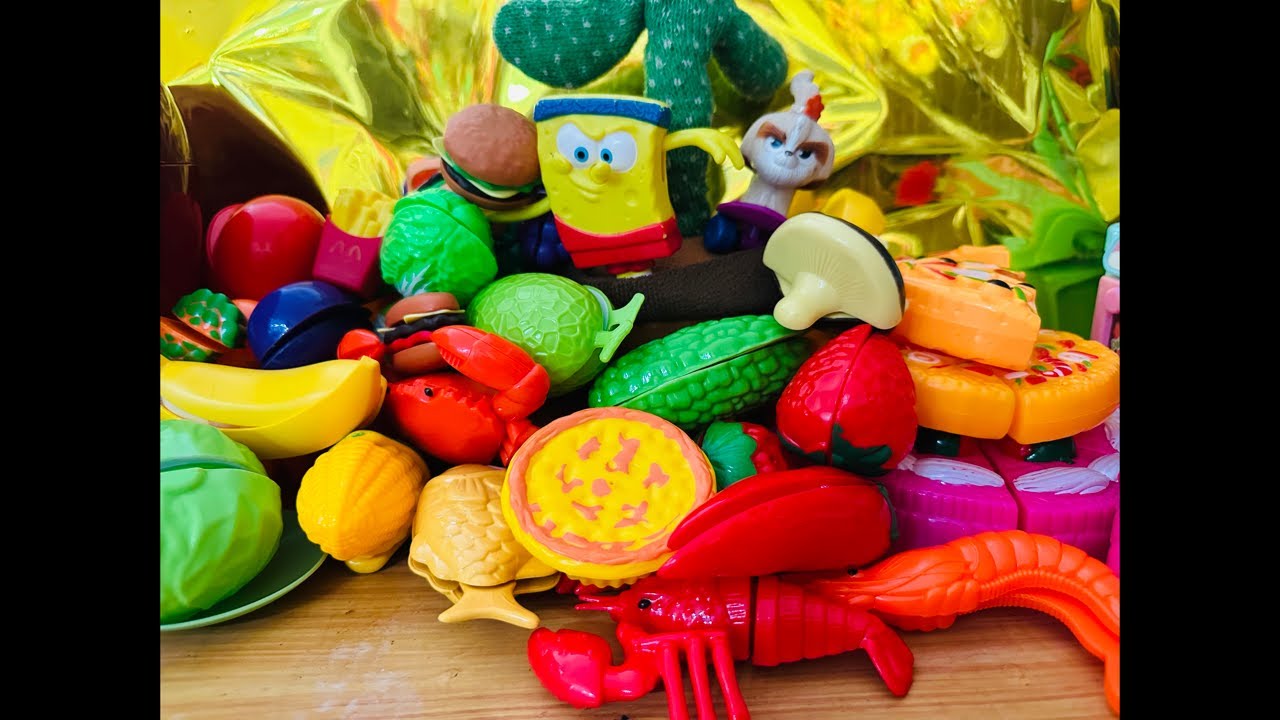 ASMR cutting vegetables,toys and dessert 🧁 toys