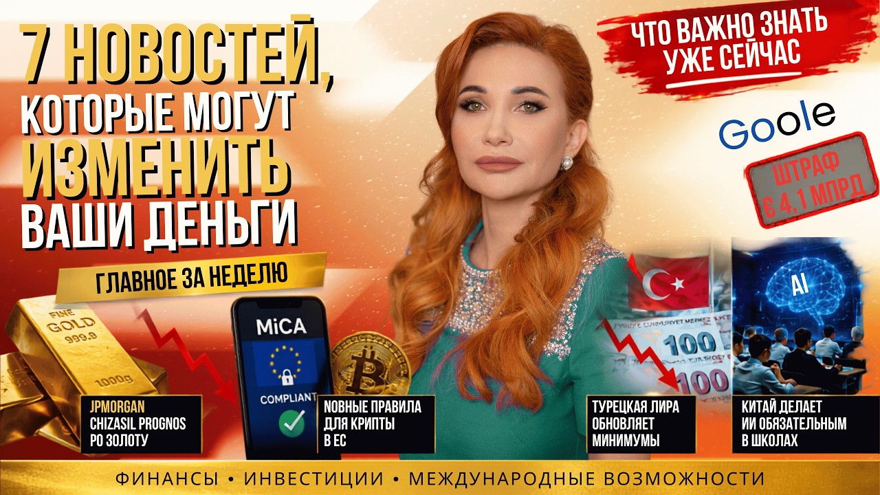 Европа ужесточает правила для крипты, золото теряет прогноз, Google проиграл суд