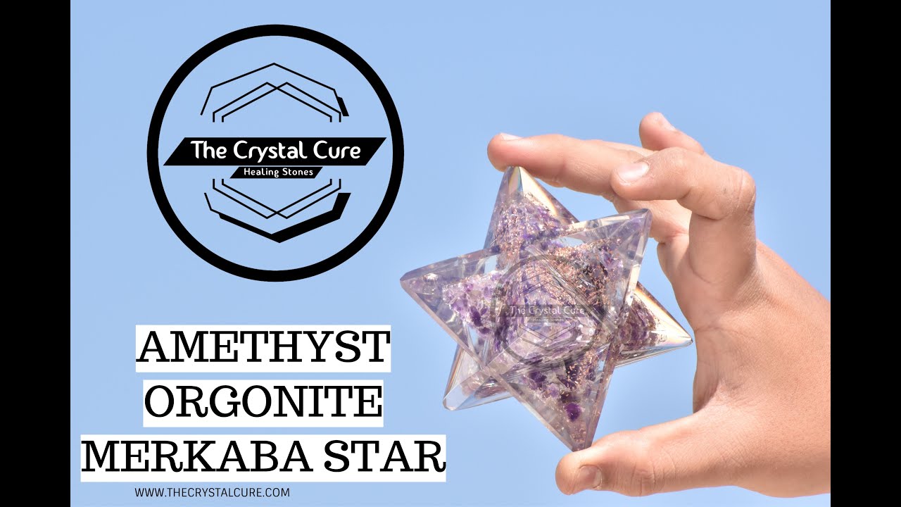Amethyst Orgonite Merkaba Star by THE CRYSTAL CURE