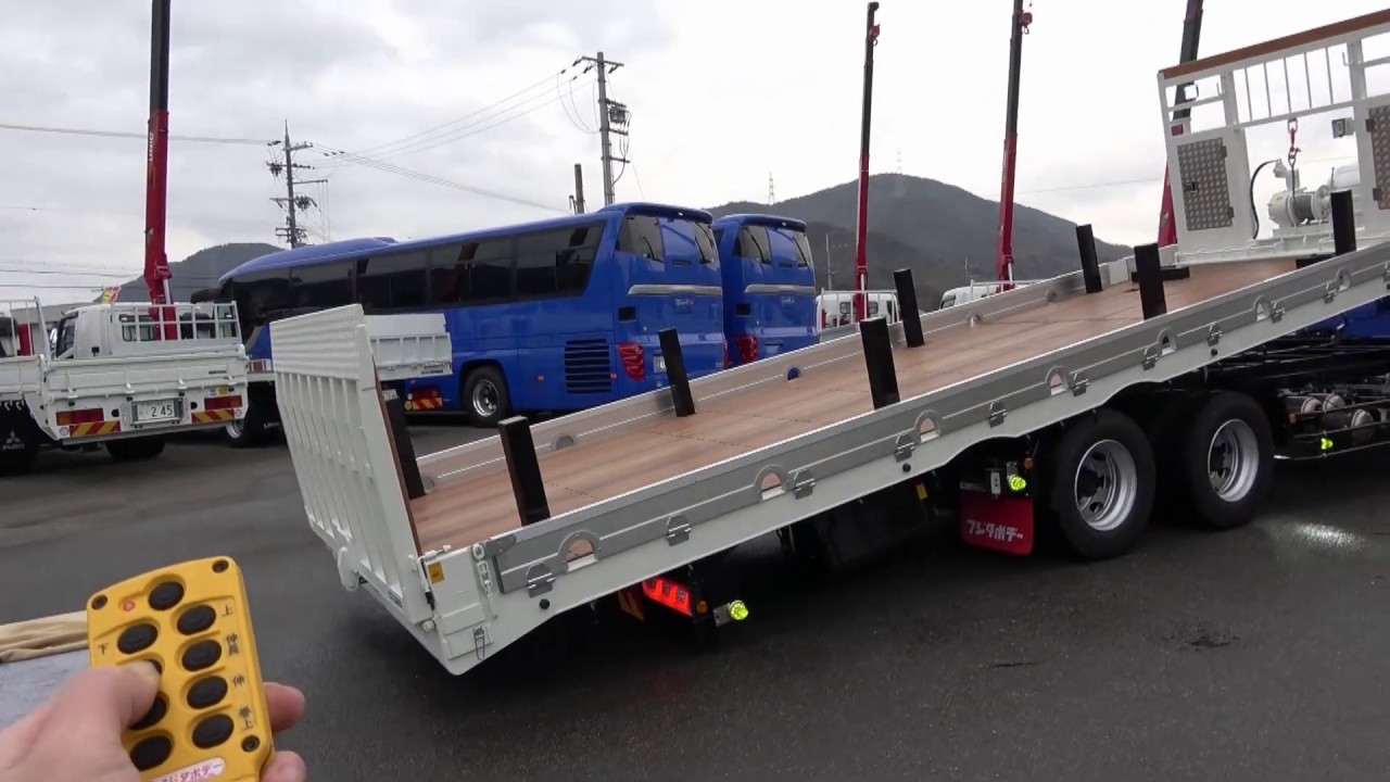 新型プロフィア 大型重機回送車・クレーン付ローダー タダノ・フジタ 作動各種！