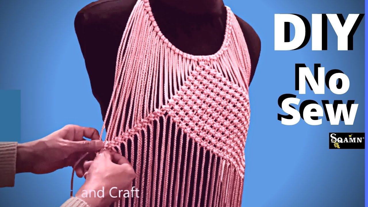 Passo a Passo Tutorial De Vestido De Macramé Dress Tutorial Step-by-Step