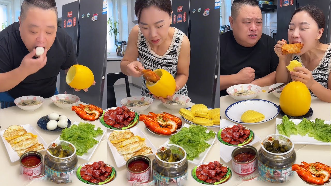 蠢老公自作聰明偷柚子裡的雞蛋，不料被我發現又藏了雞腿，最後沒有吃到肉氣哭了【胖嫂美食】