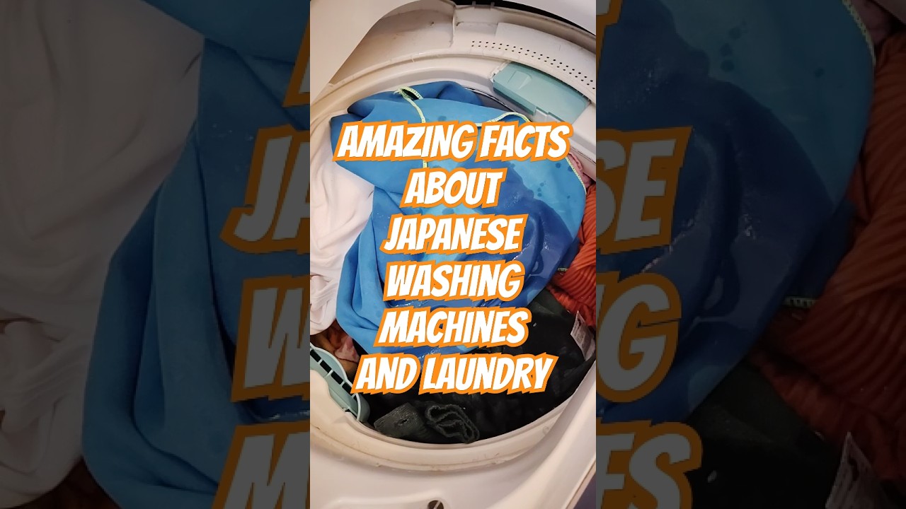 AMAZING facts about JAPANESE washing machines and laundry 