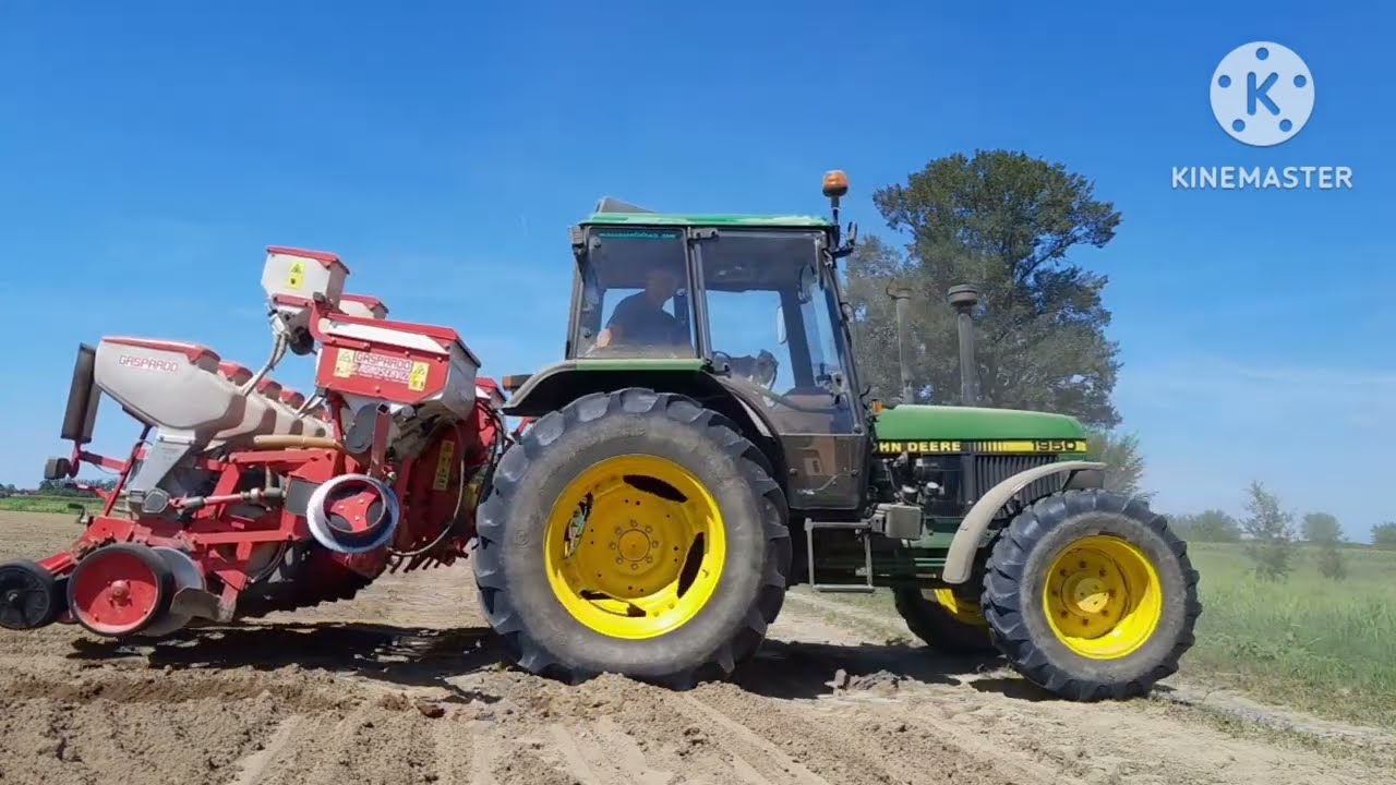 semina fagiolini 2023 con John Deere 1950 e Gaspardo MT