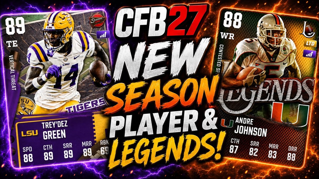 OVR INCREASE! BOOSTED PACK ODDS! NEW LEGENDS & SEASON PLAYER LIVE NOW IN CFB 27 ULTIMATE TEAM!