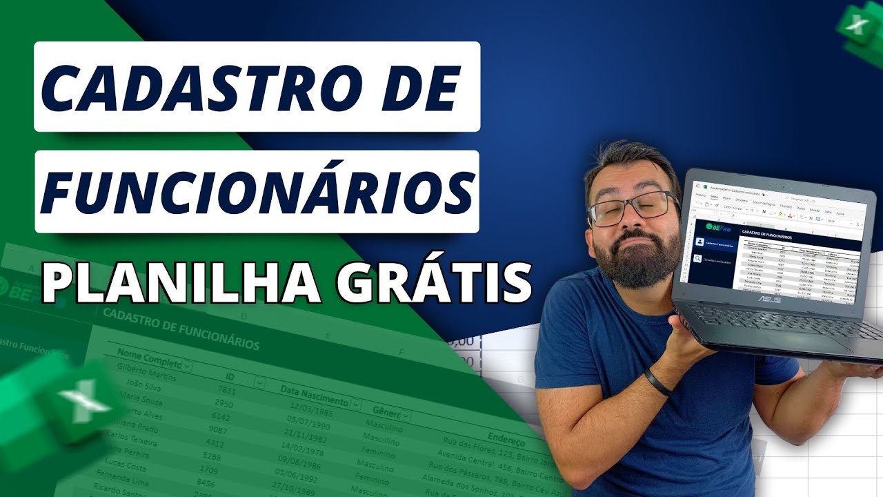 Planilha de Cadastro de Funcionários: Completa e Download Grátis!