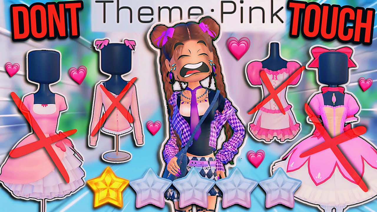 *NOT* Allowed To TOUCH PINK For EVERY ROUND In Dress To Impress! 🩷❌ I FAILED... | ROBLOX Challenge