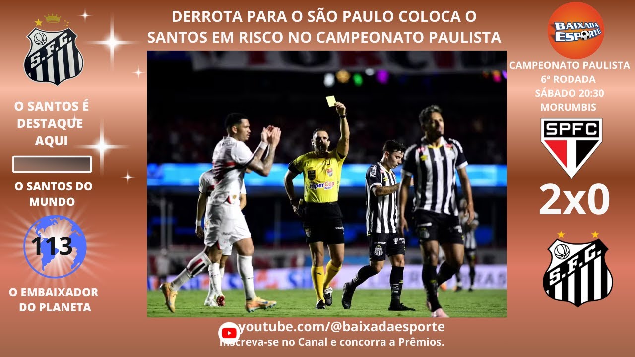 02/02/26 SANTOS PERDE CLÁSSICO PARA O SÃO PAULO E ENTRA EM CRISE. SERÁ MAIS UM ANO CORRENDO RISCO?