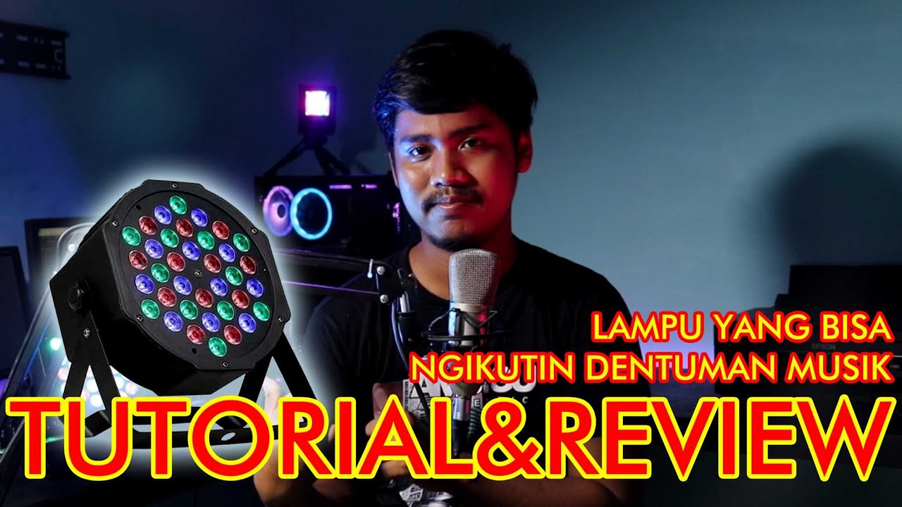 REVIEW / TUTORIAL SETTING 36 LED RGB MINI PARLED | LAMPU SOROT PANGGUNG MURAH!!