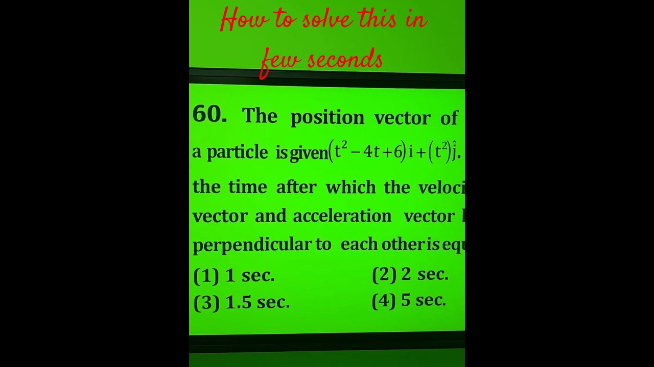 velocity  and acceleration  are perpendicular to each other if position vector is given