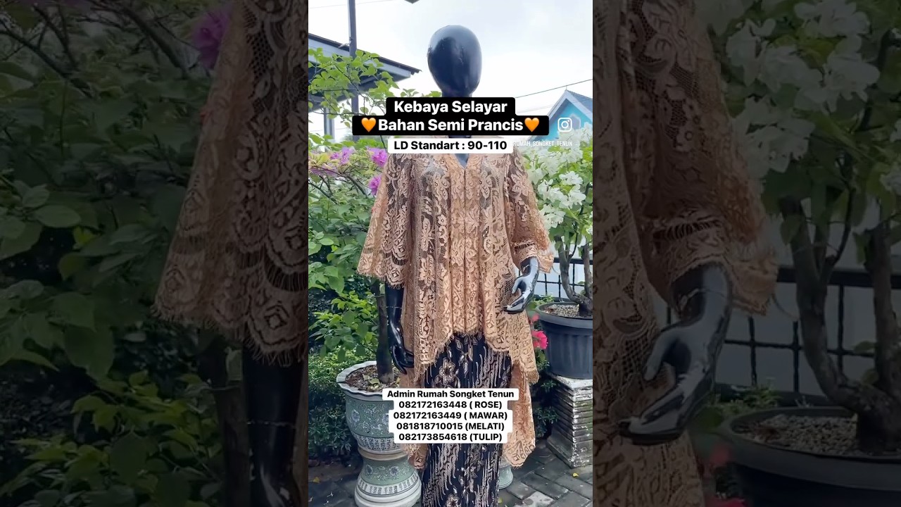 KEBAYA SELAYAR SEMI PRANCIS 