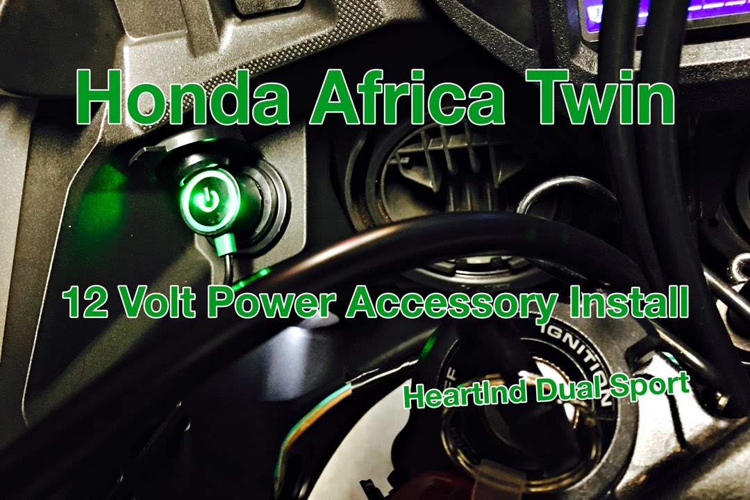 Honda Africa Twin, 12 Volt Accessory Outlet, Install Video, CRF1000L