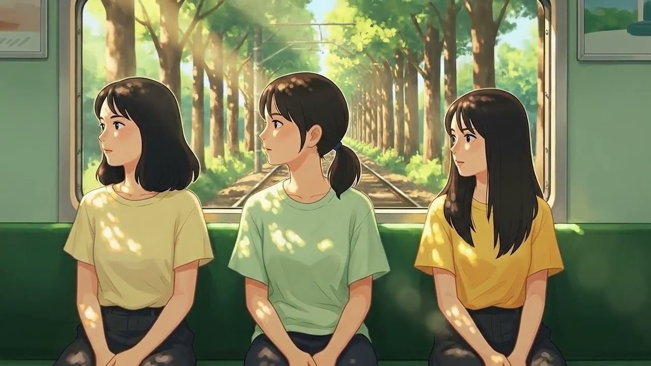 A Short Train Trip to the Countryside - Ghibli World Style