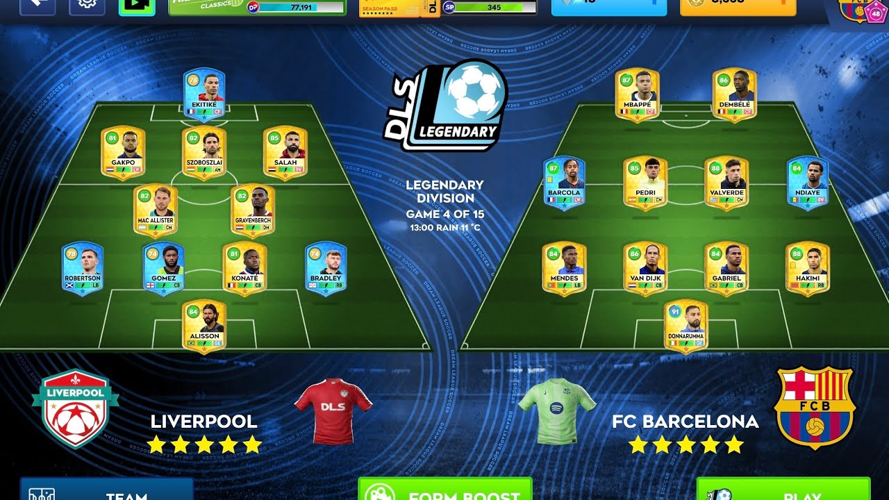 DLS 26 Gameplay| Game 107: Barcelona vs Liverpool