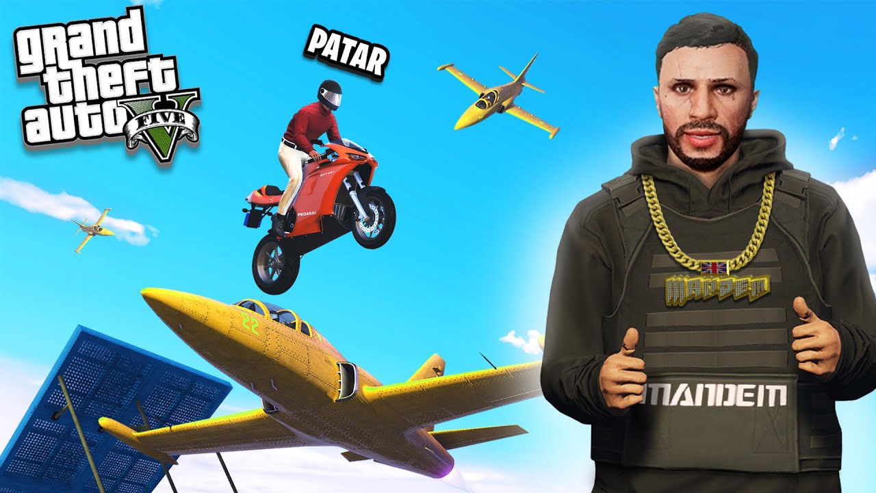 GTA 5 CRAZY PLANES VS BIKES RACE