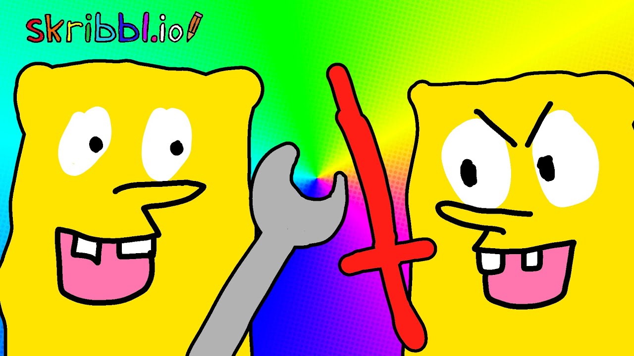 SPONGEBOB MECHANIK VS SPONGEBOB SITH | SKRIBBL.IO