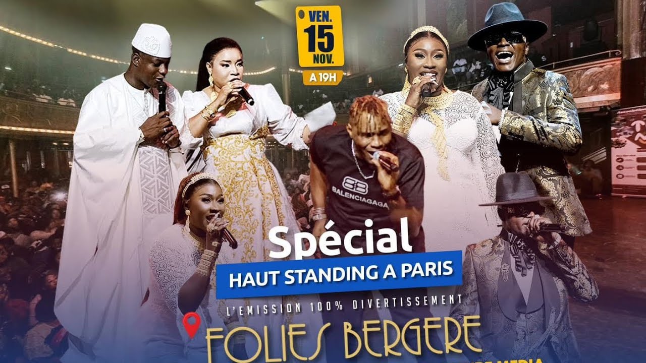 OM TV : MARIAM BA & ADJI ONE & DJOSS  SARAMANI   DANS L'EMISSION HAUT STANDING A PARIS EN 100% LIVE