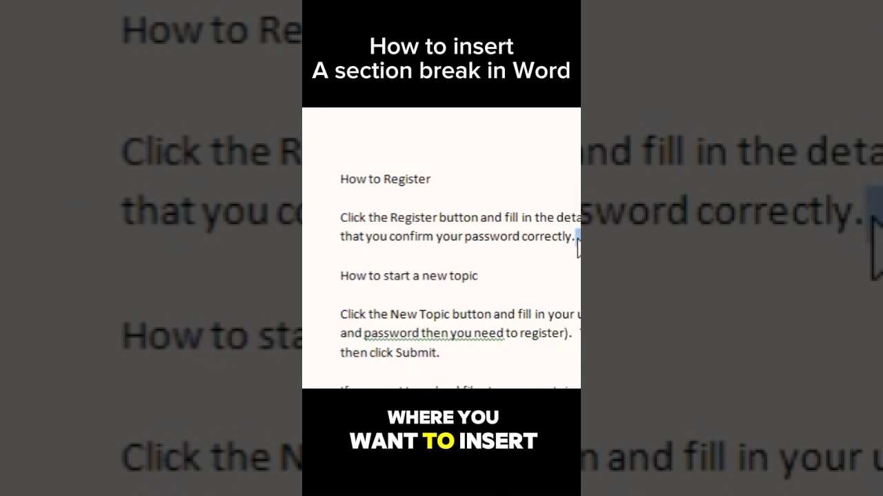 How to Insert a Section Break in Word | Step-by-Step Tutorial