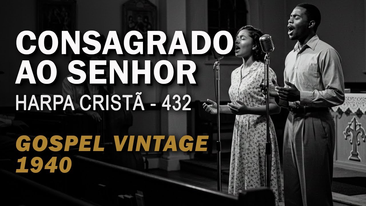 Consagrado Ao Senhor – Harpa Cristã  Nº 432 – Vintage 1940 (com letra)