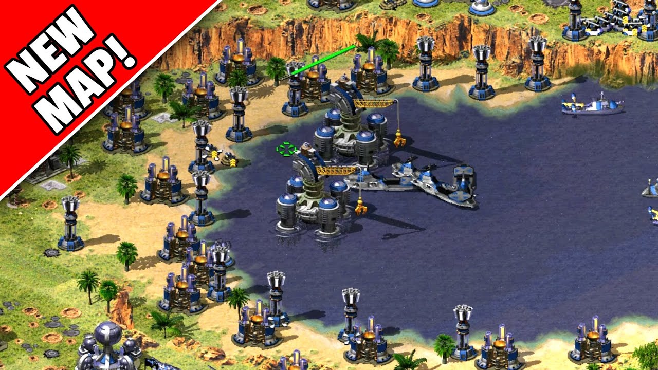 Red Alert 2 | Malaboo Bay | (7 vs 1 + Superweapons)