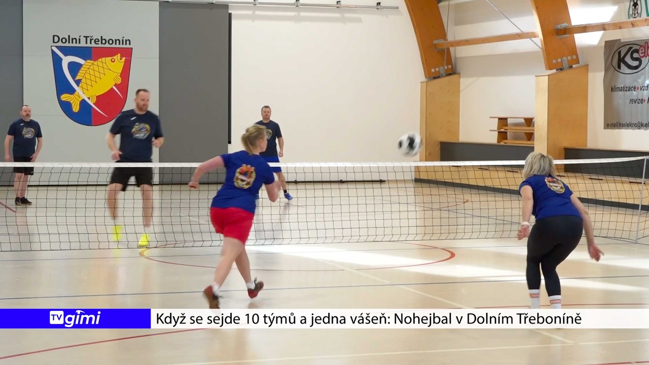 Nohejbalový turnaj sousedních obcí o pohár starosty Dolního Třebonína 21. 2. 2026