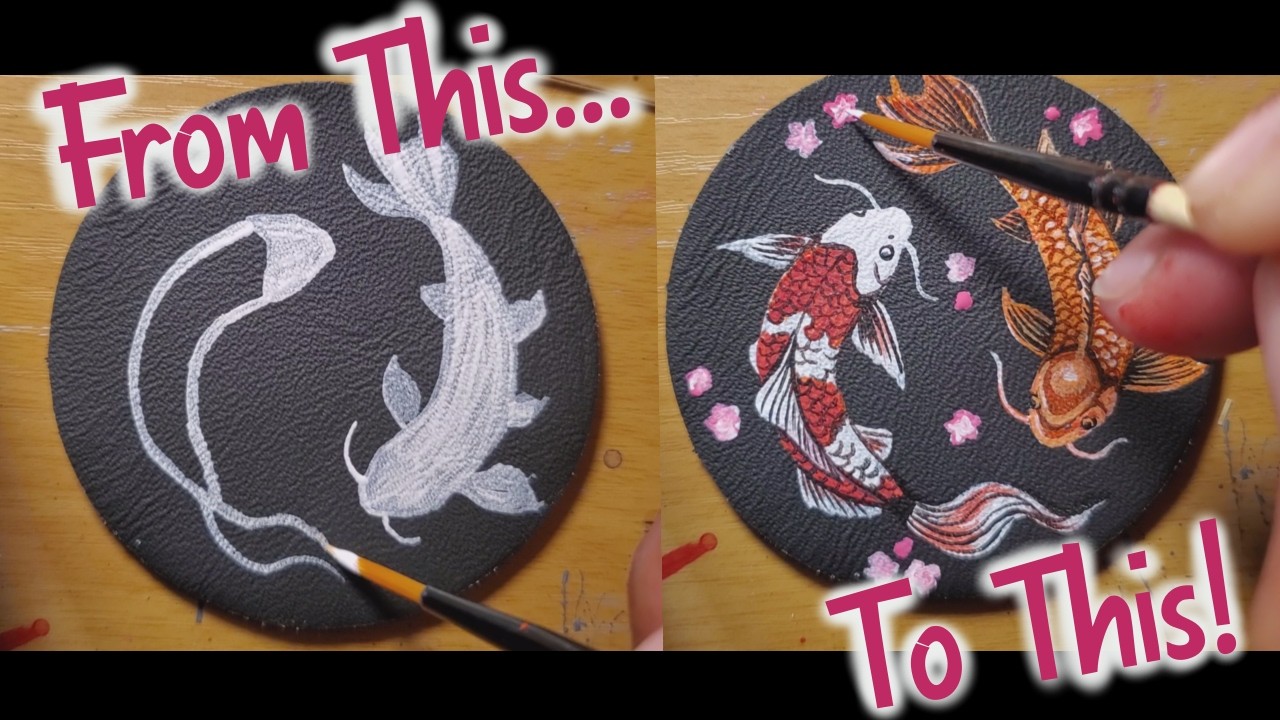 Shelby Paints a Koi Bag Charm | Art Timelapse