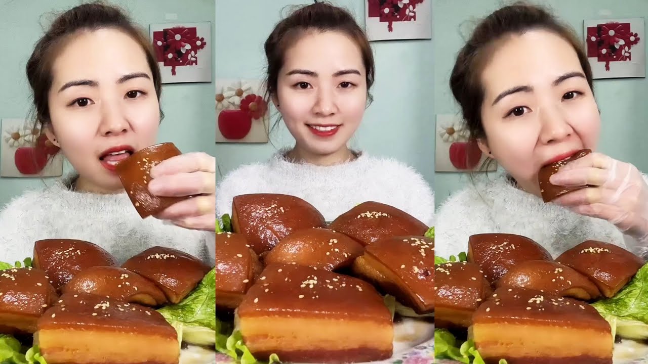 Braised Pork Belly Mukbang | 매운삼겹살 먹방모음 | 돼지갈비,돼지막창 | 돼지껍질/중국먹방/동파육 | 중국가정식 먹방 | 중국돼지고기 먹기 리얼사운드