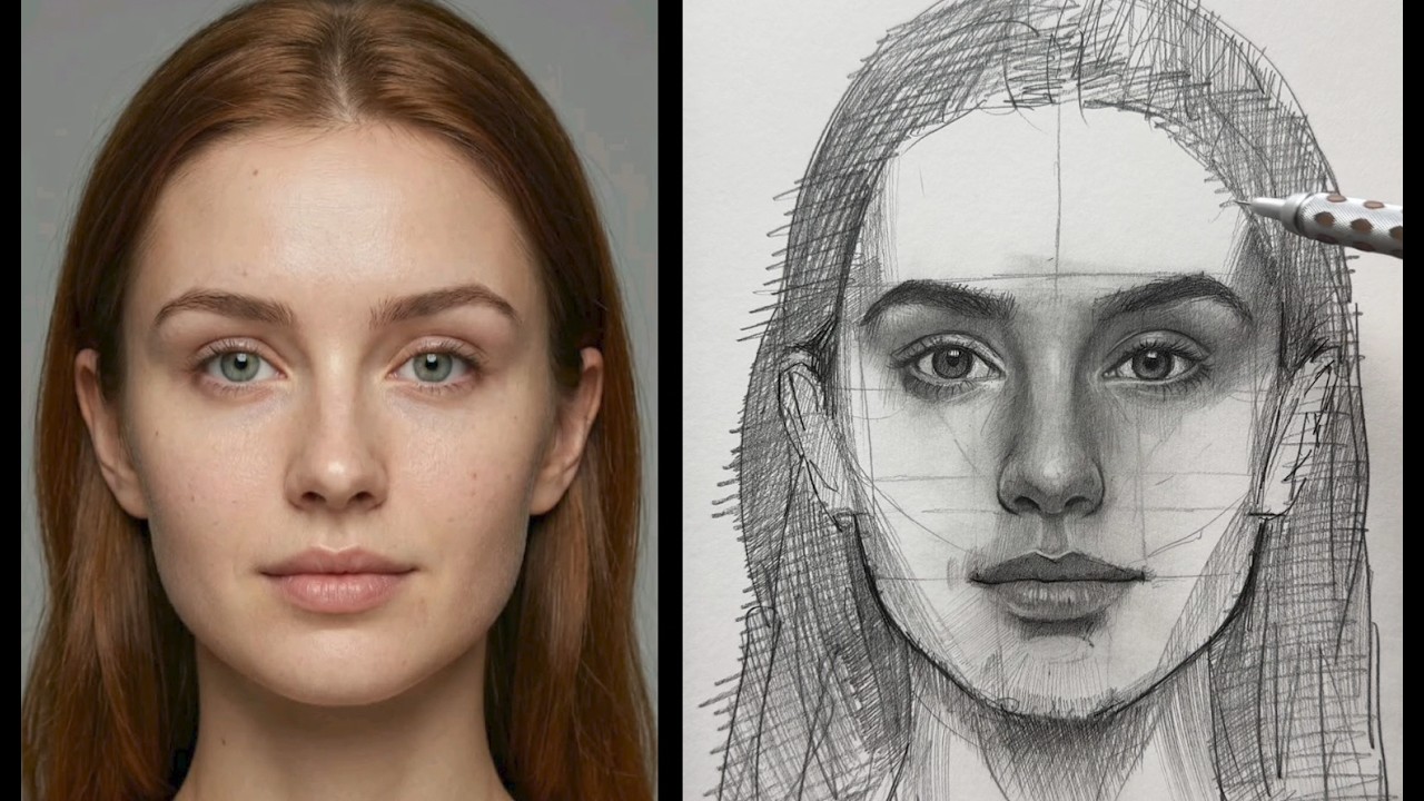 COMO DESENHAR UM ROSTO FEMININO?