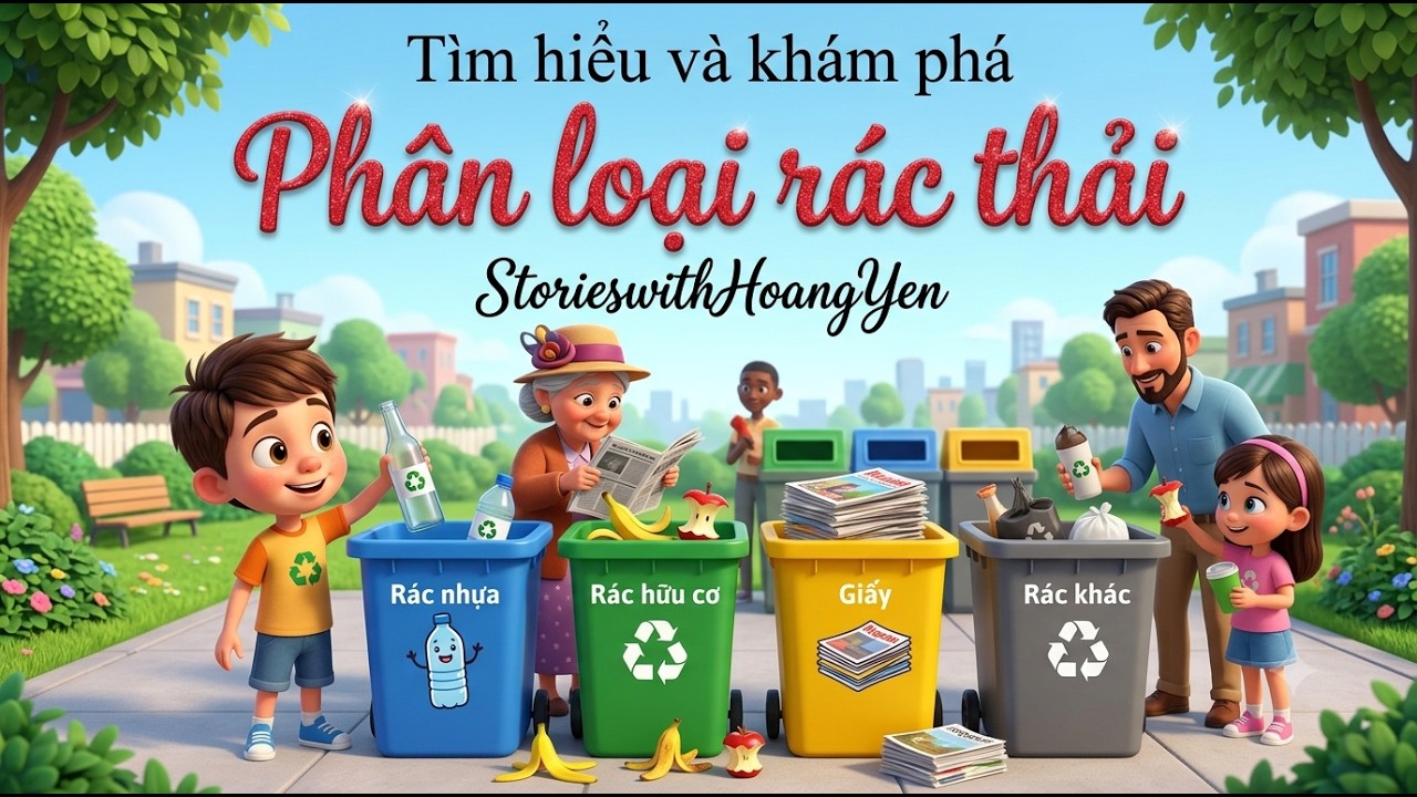 Phân loại rác thải - Chung tay vì môi trường sống xanh sạch đẹp.