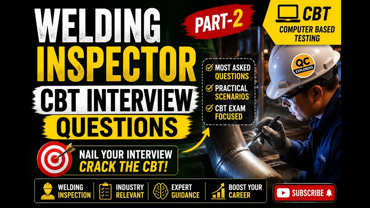 Cracking the Welding Inspector CBT: Nail Your Interview with These Essential Questions Part-2