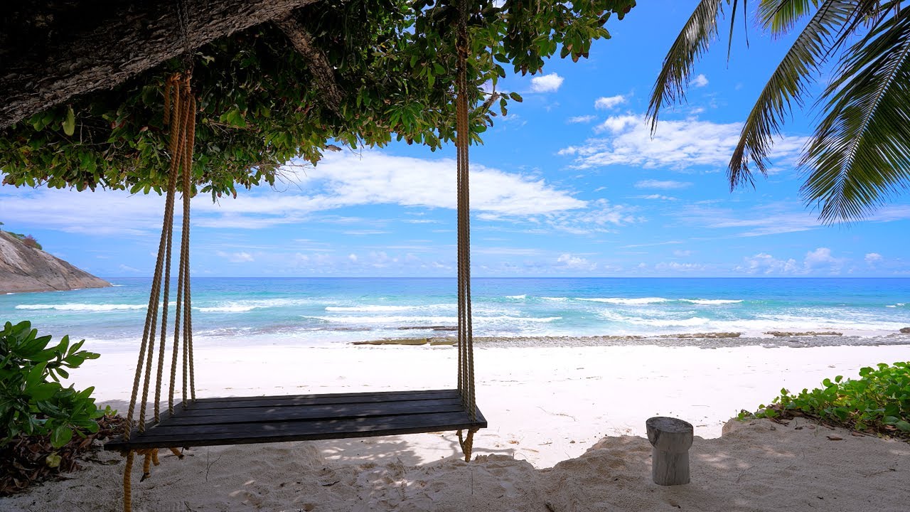 Ocean Waves 4K 60FPS Dolby Vision.  🏝 Pacific Island Paradise in Seychelles.