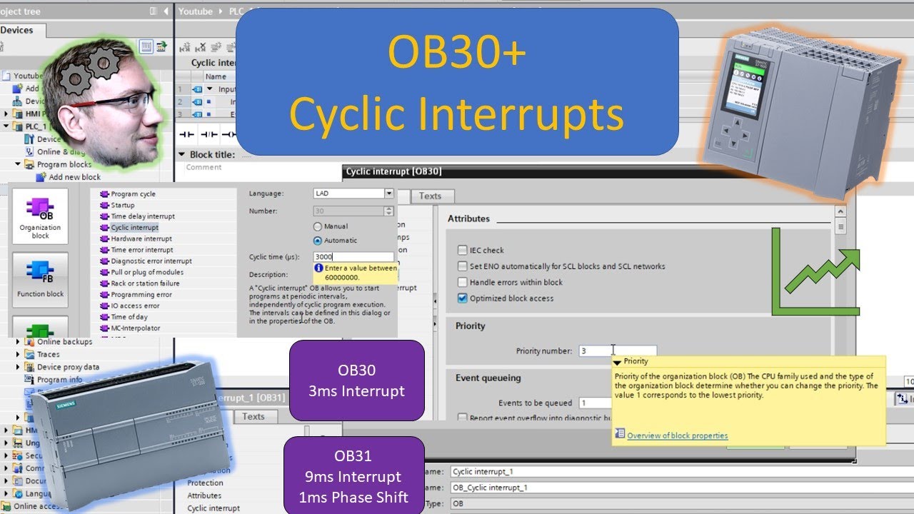 TIA Portal: OB30+ - Cyclic Interrupts